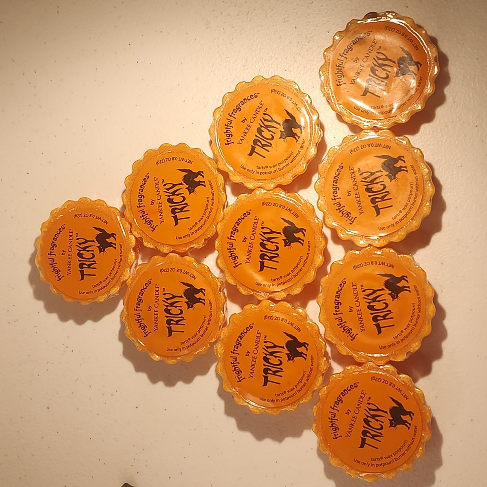 Yankee Candle Lot Of 10 Tricky Wax Melts/Tarts They Have Some Color Transfer
